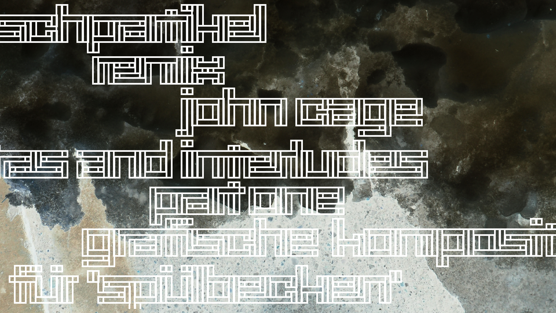 2021-01-30 Wasser in der Sple II, On-Off (Remix John Cage 'Sonatas & Interludes') (Komposition, Remix, Recording, Foto)